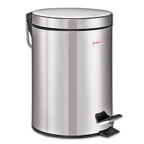 Ведро-контейнер для мусора (урна) с педалью LAIMA Classic, 12 л, зеркальное, нержавеющая сталь, со съемным внутренним ведром в Новочеркасске