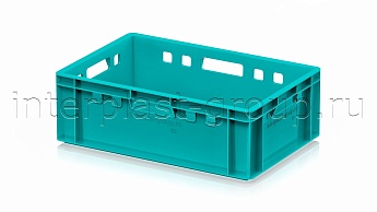 Ящик для мяса и колбасных изделий Е-2 бирюзовый в Новочеркасске Ящик для мяса и колбасных изделий Е-2 бирюзовый в Новочеркасске