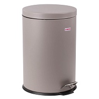 Ведро-контейнер для мусора (урна) с педалью LAIMA Classic, 20 л, серое, матовое, металл, со съемным внутренним ведром в Новочеркасске
