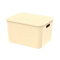 Ящик пластиковый вкладываемый бежевый 410х305х245 мм в Новочеркасске