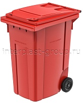 Мусорный контейнер 360 л красный 360 красный в Новочеркасске
