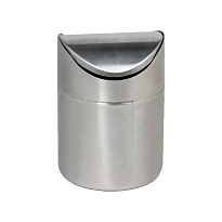 Урна для мусора 1,2 л настольная, с качающейся крышкой, нержавеющая сталь, матовая в Новочеркасске