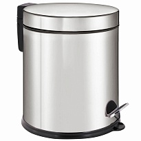 Ведро-контейнер для мусора урна с педалью LAIMA Classic Plus, 5 л, зеркальное в Новочеркасске