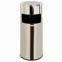 Урна с пепельницей 27 л, нержавеющая сталь, зеркальная, LAIMA PROFESSIONAL в Новочеркасске