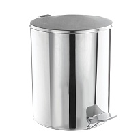 Ведро для мусора с педалью, усиленное, Титан, 15 л, нержавеющая сталь, хром в Новочеркасске
