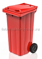 Мусорный контейнер 120 л красный 120 красный в Новочеркасске