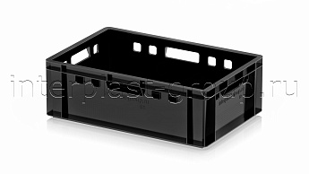 Ящик для мяса и колбасных изделий Е-2 черный в Новочеркасске Ящик для мяса и колбасных изделий Е-2 черный в Новочеркасске