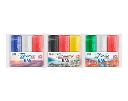 Мешки для мусора 30 л, ассорти, в рулоне 20 шт., ПНД, 9 мкм, 600х500 мм, GRIFON Триколор, 101-024 в Новочеркасске