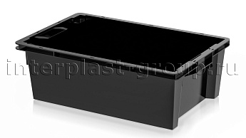 Ящик универсальный для овощей, фруктов и хлеба сплошной черный в Новочеркасске
