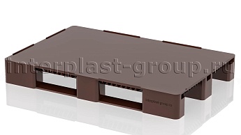 Поддон пластиковый сплошной с бортиками коричневый в Новочеркасске
