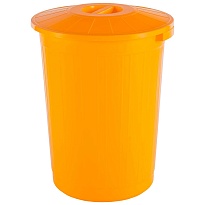 Мусорный бак с крышкой 60 л желтый 60 желтый в Новочеркасске Мусорный бак с крышкой 60 л желтый 60 желтый в Новочеркасске