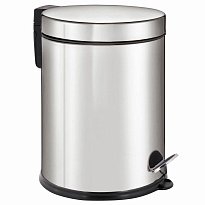 Ведро-контейнер для мусора урна с педалью LAIMA Classic Plus, 12 л, зеркальное в Новочеркасске
