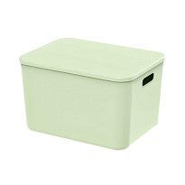 Ящик пластиковый вкладываемый светло-зеленый 410х305х245 мм в Новочеркасске