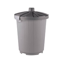 Мусорный бак с крышкой 105 л серый 105 серый в Новочеркасске Мусорный бак с крышкой 105 л серый 105 серый в Новочеркасске