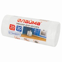 Мешки для мусора 35 л, белые, в рулоне 30 шт., ПНД, 6 мкм, 550х480 мм, LAIMA, 605538 в Новочеркасске Мешки для мусора 35 л, белые, в рулоне 30 шт., ПНД, 6 мкм, 550х480 мм, LAIMA, 605538 в Новочеркасске