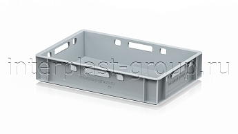 Ящик для мяса и колбасных изделий Е-1 серый в Новочеркасске Ящик для мяса и колбасных изделий Е-1 серый в Новочеркасске