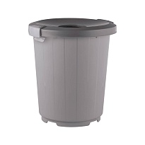 Мусорный бак с крышкой - воронкой 105 л серый 105 серый в Новочеркасске Мусорный бак с крышкой - воронкой 105 л серый 105 серый в Новочеркасске
